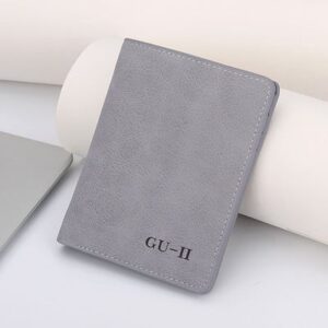 GU-II Male Short Thin Man Purse Wallet Bifold Book Style