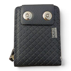 Horse imperia Bifold zipper wallet double color